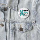 Oma - Ovarian Cancer Ribbon Ronde Button 5,7 Cm (In situ)