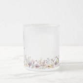 Oma Paarse Waterverf Wildflowers & Fotocadeau Matglas Koffiemok (Center)