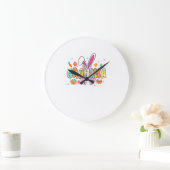 Oma Pasen Oma Coquette Konijnenoren Eieren Ba Grote Klok (Huis)