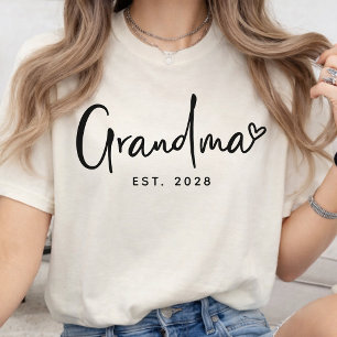Oma Persoonlijk Gezet Elegant Schrift Grootmoede T-shirt