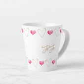 Oma Persoonlijke naam Hart Latte Mok (Rechterhoek)