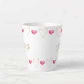 Oma Persoonlijke naam Hart Latte Mok (Voorkant)