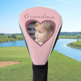 Oma Pink Hearts Custom Grandkid Foto Golfheadcover