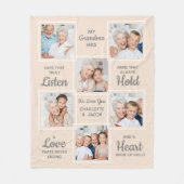 Oma Quote Unieke fotocollage Fleece Deken (Voorkant)