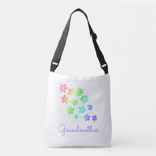 Oma Regenboog Bloemen Crossbody Tas