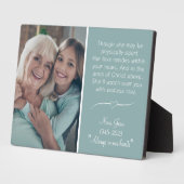 Oma Remembrance Custom Plaque met Ezel Fotoplaat (Zijkant)