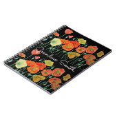 Oma Rood Oranje Klaproos Klaprozen bloemig Waterve Notitieboek (Linkerzijde)