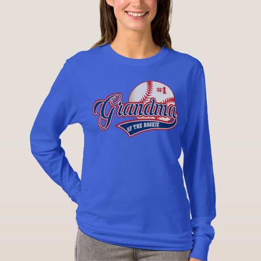Oma Rookie van jaar 1 Baseball T-shirt (Voorkant)