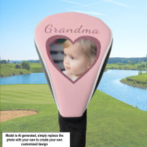 Oma Roze Hartjes Aangepaste Foto van Klein kind