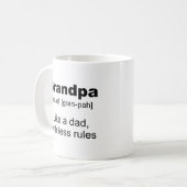 Oma Rule! Niet zo veel als oma's. Koffiemok (Voorkant links)
