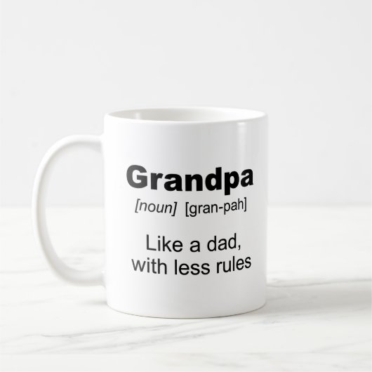 Oma Rule! Niet zo veel als oma's. Koffiemok (Links)