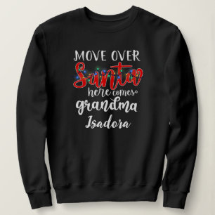 Oma Santa verlicht humoristisch tekstontwerp Trui