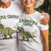 Oma-saurus Dinosaurus Thema Kids Verjaardagsfeest T-shirt