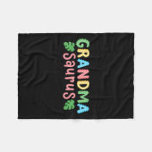 Oma Saurus Kinder Dinosaurus Verjaardagsfeest Fami Fleece Deken (Voorkant (Horizontaal))