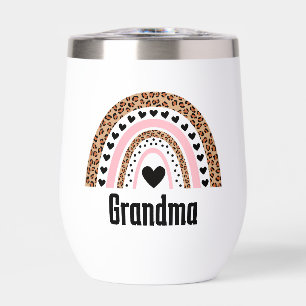 Oma schattige regenboog ,monogram naam waterfles