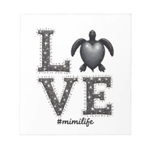 Oma Schildpad - Love Mimi Leven Zeeschildpad, Mimi Notitieblok