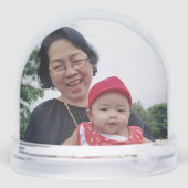 Oma script 2 foto sneeuwbol (Achterkant)