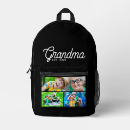 Oma Script Black 3 Foto Bedrukte Rugzak