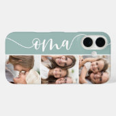 Oma Script Grandma Photo Collage Case-Mate iPhone Case (Achterkant (horizontaal))
