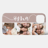 Oma Script Grandma Photo Collage Case-Mate iPhone Case (Achterkant (horizontaal))