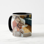 Oma Script hart dankbaar elk moment foto Mok (Voorkant links)