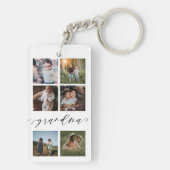 Oma Script | Kleinkinderen Fotogrid Collage Sleutelhanger (achterkant)