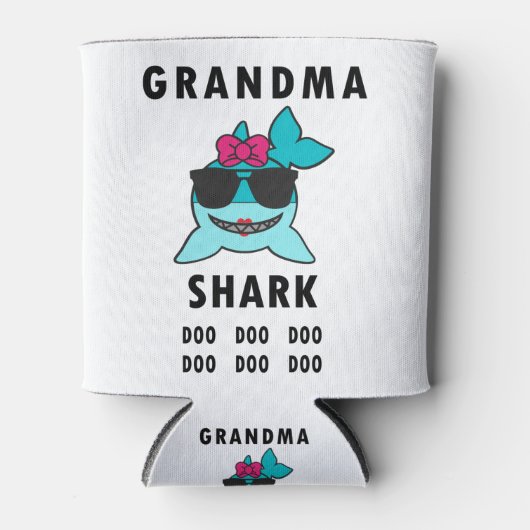 Oma Shark Doo Doo Doo Blikjeskoeler (Voorkant)