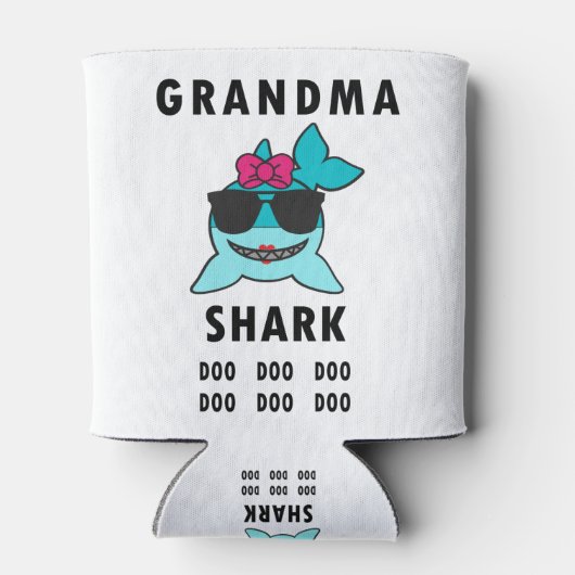 Oma Shark Doo Doo Doo Blikjeskoeler (Achterkant)