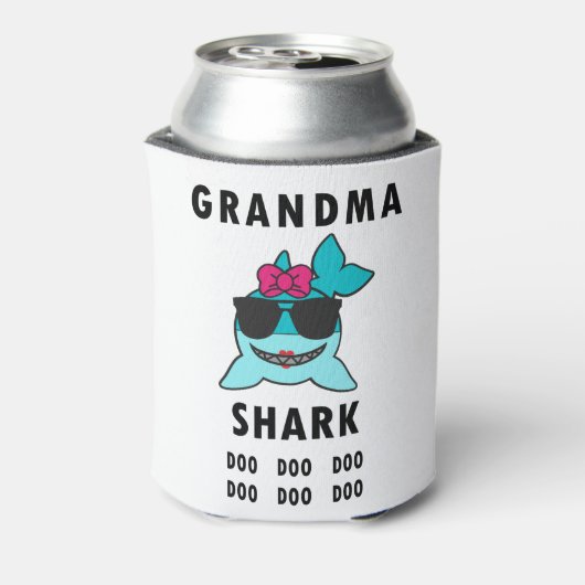 Oma Shark Doo Doo Doo Blikjeskoeler (Blikje Achterkant)