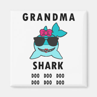 Oma Shark Doo Doo Doo Magneet