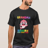 Oma Shark T-Shirt Doo Doo Opa Papa (Voorkant)