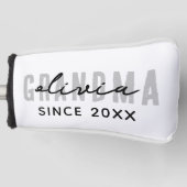 Oma Sinds 20XX Modern Eenvoudig Preppy Golfheadcover (Voorkant)