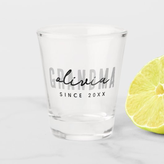 Oma Sinds 20XX Modern Eenvoudig Preppy Shot Glas (Voorkant)