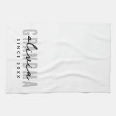 Oma Sinds 20XX Modern Eenvoudig Preppy Theedoek (Horizontaal)