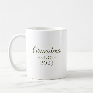 Oma Sinds Gepersonaliseerd Jaar Handgeschreven Fam Koffiemok