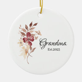 Oma sinds jaar – Nieuwe mijlpaal voor oma Keramisch Ornament