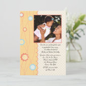 Oma Sip en zie de Uitnodiging van het Baby shower (Staand voorkant)