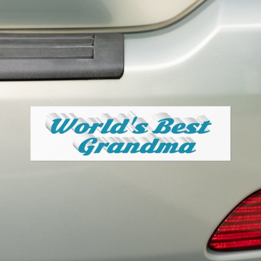 Oma sky blue text bumper sticker (Op auto)