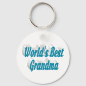 Oma sky blue text Moederdag Sleutelhanger (Voorkant)