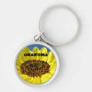 Oma-sleutelhangers Gele Zonnebloemen sleutelhanger
