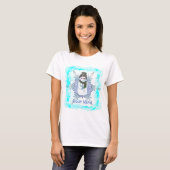 Oma Sneeuwvlok Sneeuwman T-Shirt (Voorkant volledig)
