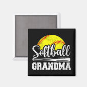 Oma Softball Speler Speldag Moeder#39; #39; s Magneet (Voorkant / Achterkant)