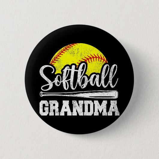 Oma Softball Speler Speldag Moeder#39; #39; s Ronde Button 5,7 Cm (Voorkant)