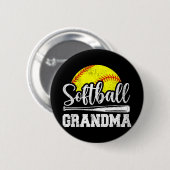 Oma Softball Speler Speldag Moeder#39; #39; s Ronde Button 5,7 Cm (Voorkant /achterkant)