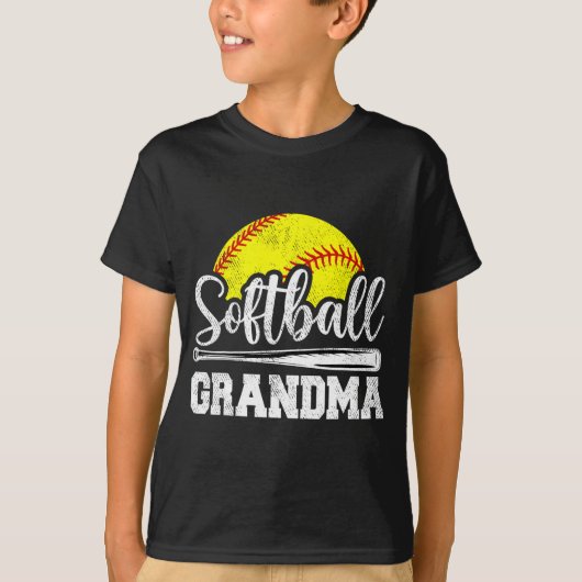 Oma Softball Speler Speldag Moeder#39; #39; s T-shirt (Voorkant)