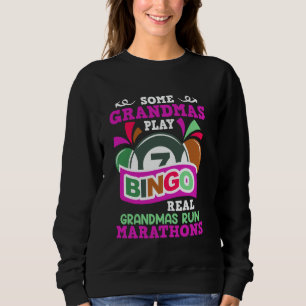 Oma SOMMIGE OMA'S SPELEN BINGO ECHT LOPEN MARATHON Trui