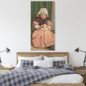 Oma spelen canvas afdruk (Insitu (Slaapkamer))
