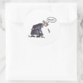 Oma Spugen! rond grote stickers (Tas)