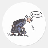Oma Spugen! rond kleine stickers (Voorkant)