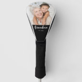 Oma Stelde Modern Schrift Foto Op Golfheadcover (Voorkant)